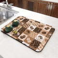 Tapis égouttoir de vaisselle absorbant