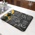 Tapis égouttoir de vaisselle absorbant