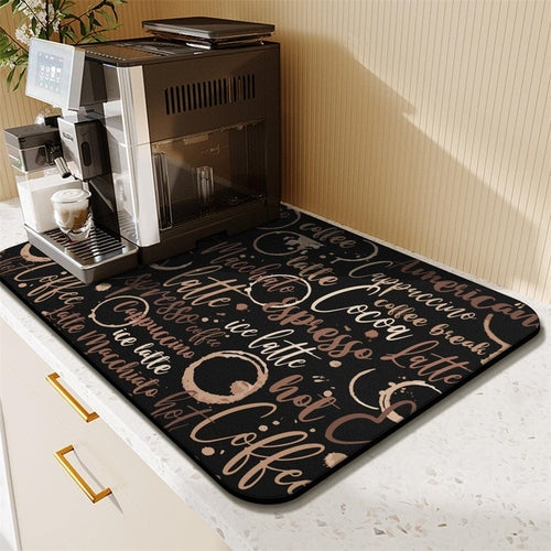 Tapis égouttoir de vaisselle absorbant