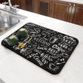 Tapis égouttoir de vaisselle absorbant