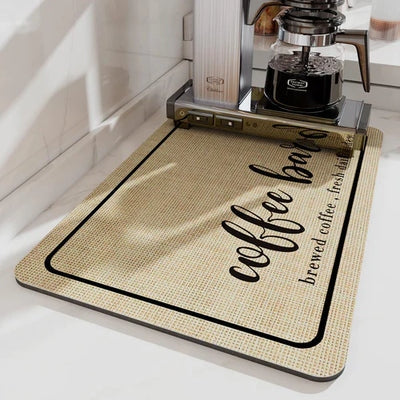 Tapis égouttoir de vaisselle en microfibre absorbante