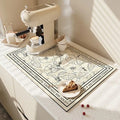 Tapis égouttoir de vaisselle en microfibre absorbante