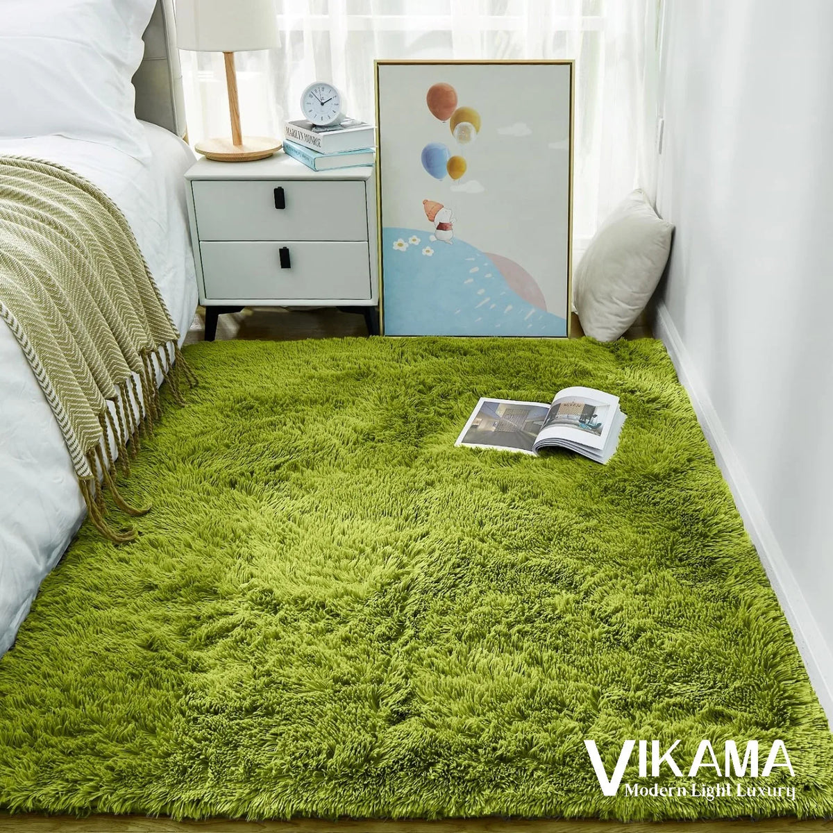 Tapis chaud en peluche douce antidérapant