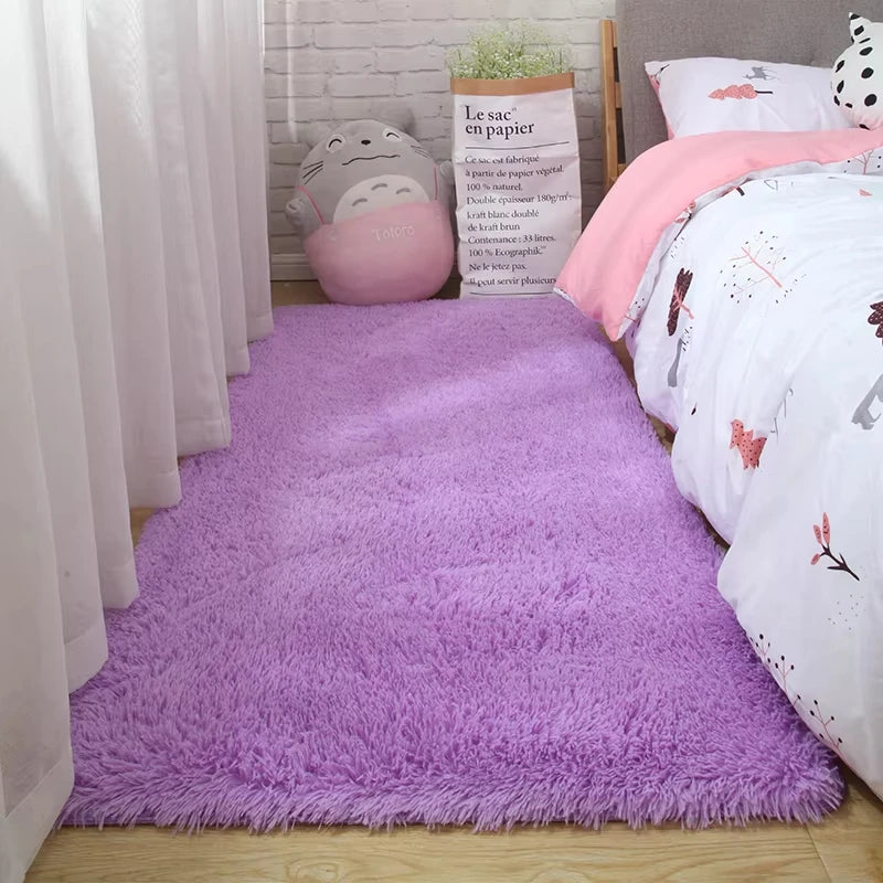 Tapis chaud en peluche douce antidérapant