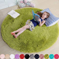 Tapis rond en peluche douce pour décoration