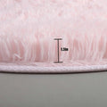 Tapis rond en peluche douce pour décoration