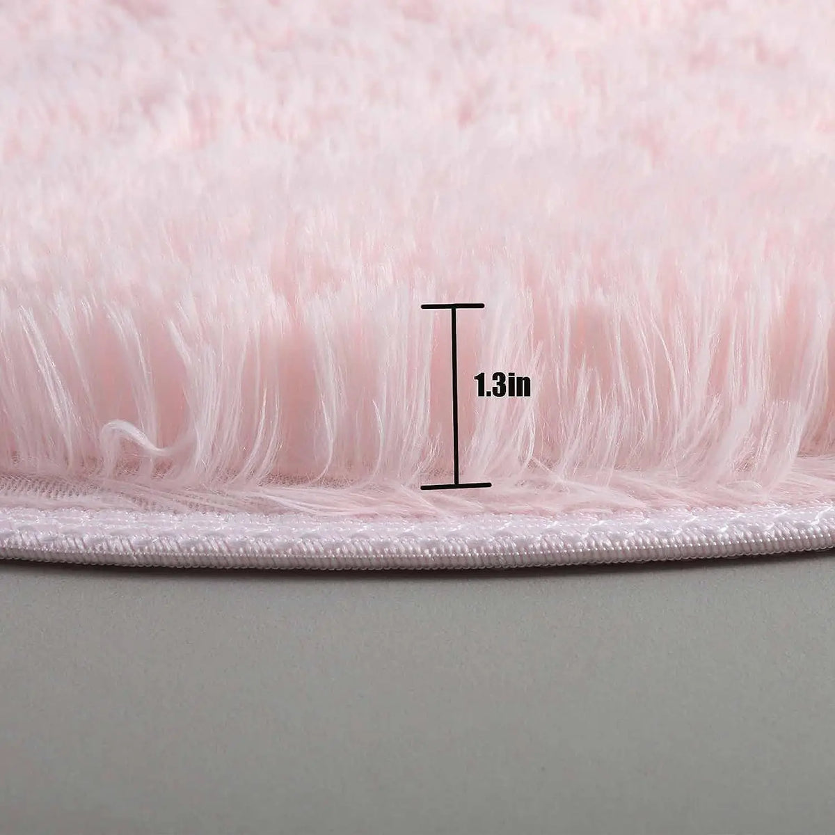Tapis rond en peluche douce pour décoration