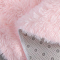 Tapis rond en peluche douce pour décoration