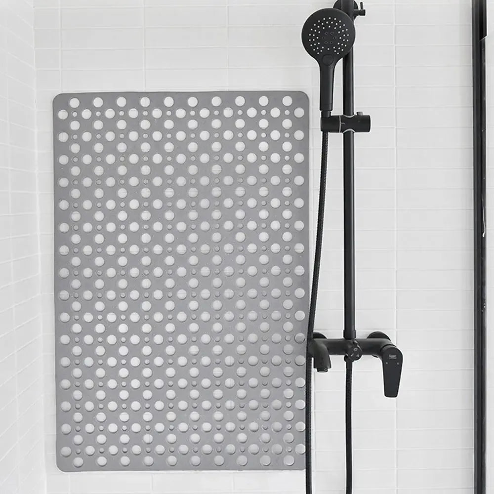 Tapis de bain antidérapant avec trous de drainage et ventouses