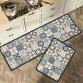 Tapis de cuisine long style rétro antidérapant