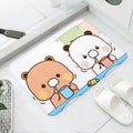 Tapis de salle de bain mignon avec motif dessin animé antidérapant