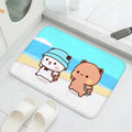Tapis de salle de bain mignon avec motif dessin animé antidérapant