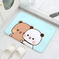 Tapis de salle de bain mignon avec motif dessin animé antidérapant