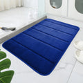 Tapis de salle de bain en velours avec motif géométrique en relief