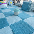 Tapis de sol enfant en peluche puzzle doux pour jeux et décoration