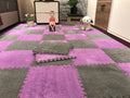 Tapis de sol enfant en peluche puzzle doux pour jeux et décoration