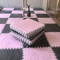 Tapis de sol enfant en peluche puzzle doux pour jeux et décoration