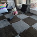 Tapis de sol enfant en peluche puzzle doux pour jeux et décoration
