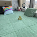 Tapis de sol enfant en peluche puzzle doux pour jeux et décoration