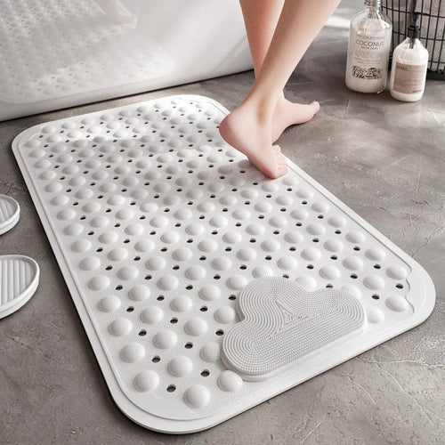 Tapis de bain antidérapant avec surface de massage pour les pieds