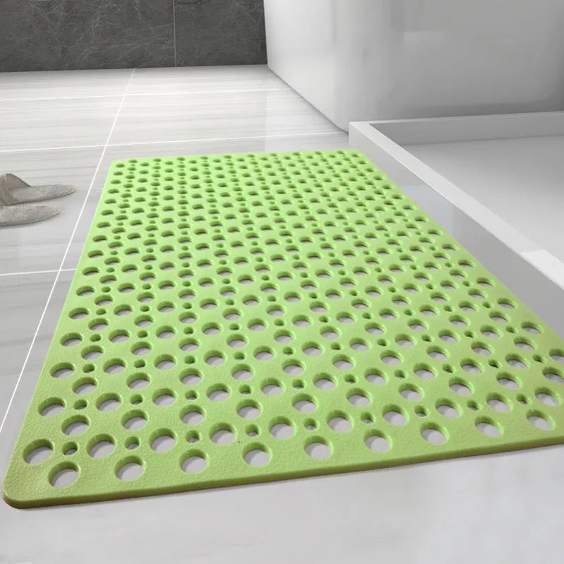Tapis de bain antidérapant avec trous de drainage et ventouses