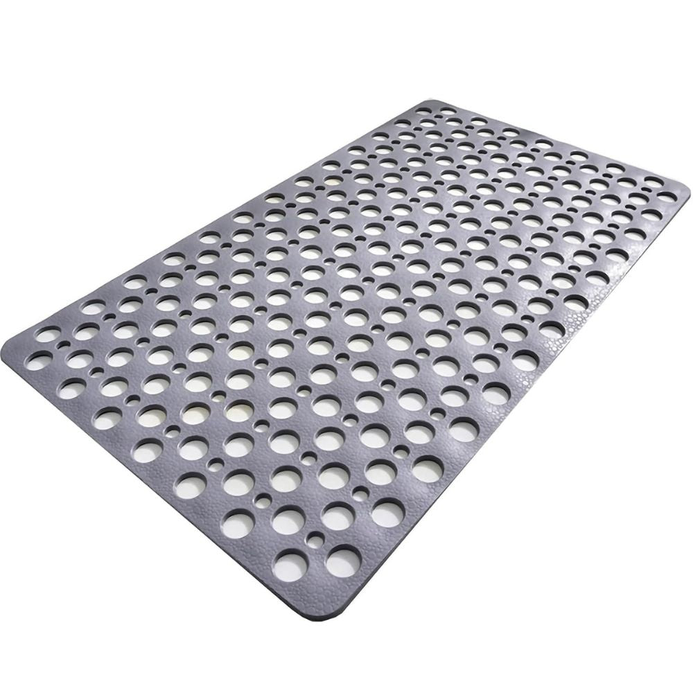Tapis de bain antidérapant avec trous de drainage et ventouses