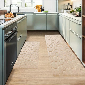 Tapis de cuisine absorbant texturé