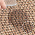Tapis de cuisine long en lin naturel antidérapant