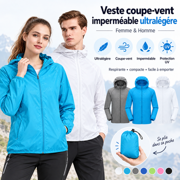 Veste Coupe-Vent Imperméable Ultralégère – Femme & Homme