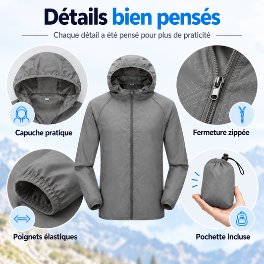 Veste Coupe-Vent Imperméable Ultralégère – Femme & Homme